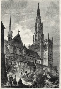 Konstanz Minster or Konstanz Cathedral - Germany - Notre-Dame Cathedral of Constance - 1868 by Unknown artist