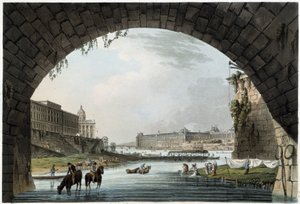 La Monnaie, 4 Nations in Paris seen by J.C. Mats, Published by W. Miller in London-1806