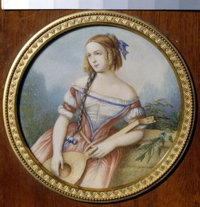 Russian Actress Varvara Asenkova as Esmeralda by Unknown artist