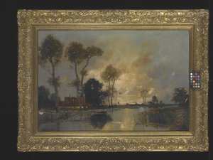 Landscape with Cottage and Stream