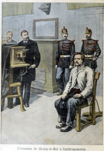 The assassin of Choisy-le-Roi at anthropometry (and Mr. Alphonse Bertillon) - in 
