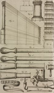 Launch Tubes for Rockets and Loading Tools, Engraving from Grand Art of Artillery by Casimir Siemienowicz by Unknown artist