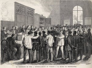 The Plebiscite of 1870, Counting of the Vote at the Town Hall of Montmartre by Unknown artist