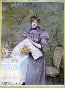 Le Cake des Rois by Frédéric Vallet - in Figaro Illustré, Jan 1897