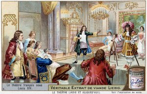 The French Theatre under Louis XIV - Chromolithography Liebig by Unknown artist
