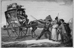 Les Omnibus de Paris in the 19th century: Le Cuckoo - Engraving from 1892
