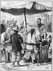 Life in China in the 19th century: Outdoor Catering by Unknown artist