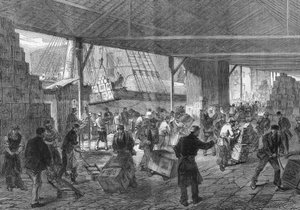 London 1868: The Arrival of the Tea in the Docks.