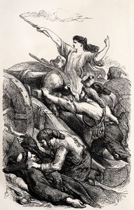 Lord Byron-illustration of a scene from the poem 