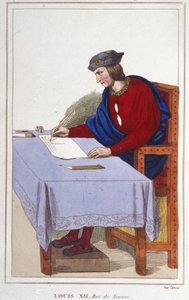 Louis XII (1462 -1515), King of France. Engraving of 1830 by Unknown artist