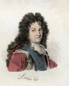 Louis XIV (Louis Dieudonne 1638-1715) king of France and Navarre. From the book Crabbs Historical Dictionary published 1825