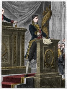 Lucien Bonaparte, French politician, speaking at the National Assembly about the law to create the Legion of Honour, Paris by Unknown artist