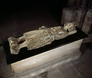 Lying in marble of Charles I of Anjou or Charles of Sicily, King of Naples and Sicily