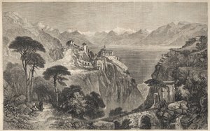 Madonna del Sasso, Switzerland - The Convent of Our Lady of Sasso - near Locarno on Lake Maggiore - Canton of Ticino in Switzerland - 1861