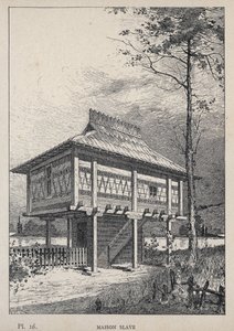 Slavic House - engraving of 1889 in 