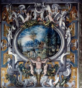 Mantle of the Chimney of the Tribute to Julius Caesar by Unknown artist