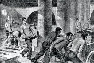 Manufacture of iron in Couillet factory by Unknown artist