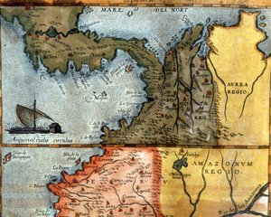 Map of Central America in the 16th Century by Unknown artist