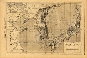 Map of Korea, Japan and East China by Unknown artist