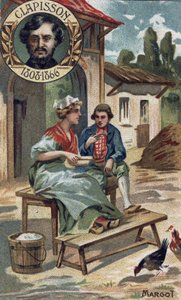 Margot opera comic of 1857 by Antoine Louis Clapisson. Chromo of the late 19th century. by Unknown artist