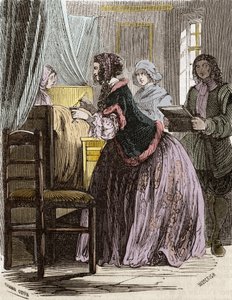 Marquise de Brinvilliers poisoning the patients of the Hotel Dieu in Paris by Unknown artist