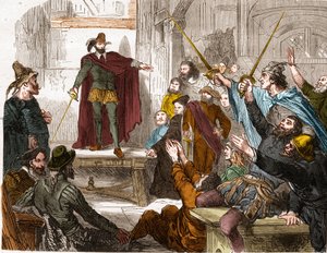 Meeting of the Committee of Sixteen in 1588 (Council of Representatives of the Sixteen Quarters of Paris) Insurrectional Committee formed in Paris during the League