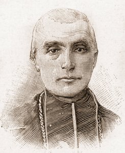 Members of the Academy Francaise in 1895: portrait of Cardinal Adolphe Perraud, French bishop and historian.