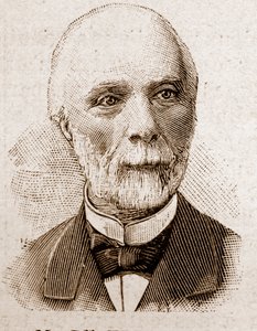Members of the Academy Francaise in 1895: portrait of Louis Charles de Saulces de Freycinet (1828-1923), engineer of the Mines, physicist and French politician. by Unknown artist