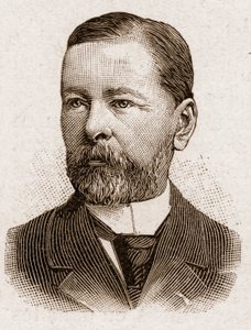 Members of the Academy Francaise in 1895: portrait of Paul Thureau Dangin, French historian.