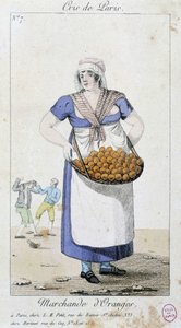 Merchant of oranges - in Cris de Paris, early 19th century
