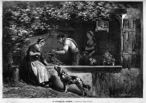 Metier and craftsman: a cutlermaker in Auvergne. In Le Monde Illustre 1883.