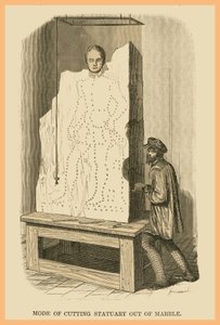 Mode of Cutting Statuary Out of Marble by Unknown Artist