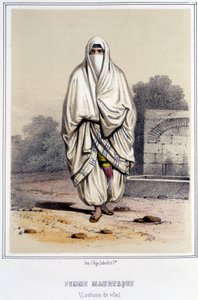 Moorish woman in town costume in Algiers during the second half of the 19th century