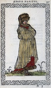 Muscovite Woman - in “Habits et effigies” by Jean Sulperius
