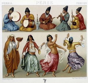 Musicians and Dancers in Persia - in 