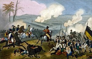 Napoleon at the Battle of Marengo, against the Austrians, June 1800. by Unknown artist