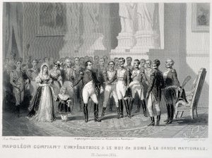 Napoleon Entrusting the Empress and Her Son, the King of Rome, to the National Guard