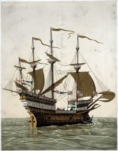 Nave of Henry VIII (1520) of England - according to J. Holbein by Unknown artist