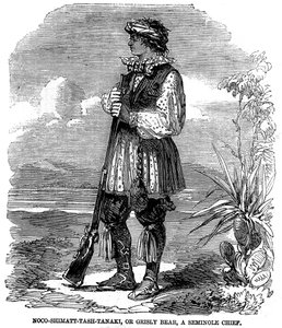 Noo-Shimatt-Tash-Tanaki, or grisly bear, a Seminole Chief by Unknown artist