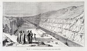 Opening of the Trench of the Freshwater Canal of the Suez Canal by Unknown artist
