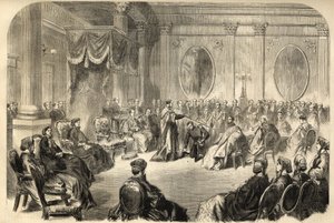 Order of St. Patrick - The investiture of a knight in Order of Saint Patrick in Dublin, Ireland in the 19th century by Unknown artist