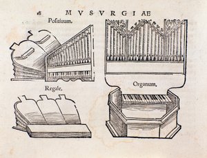 Organ representation from Musurgia practical manual of music