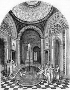 Oriental baths in Bude, Hungary: the Rose room