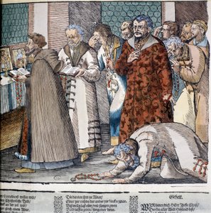 Orthodox Mass in Russia. Engraving