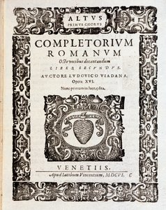 Page of musical score of Psalms (op 16) by Ludovico Viadana by Unknown artist