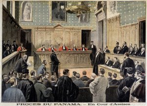 Panama case: the Assize Court - in Le Petit Journal of 02/01/1898 by Unknown artist