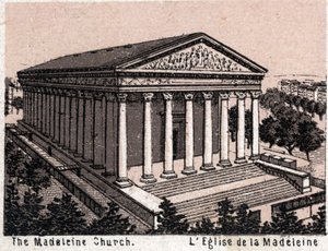Paris, France: view of the Madeleine Church. The world illustrates 168 views. Undated (end 19th century) by Unknown artist