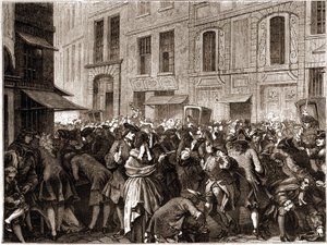 Paris IV arrondissement - La rue Quincampoix en 1720 a l