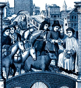 Paying Toll on Passing a Bridge, in Tournai by Unknown artist