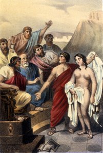 Phryne (Greek Courtesan) before the Judges of Athens by Unknown artist